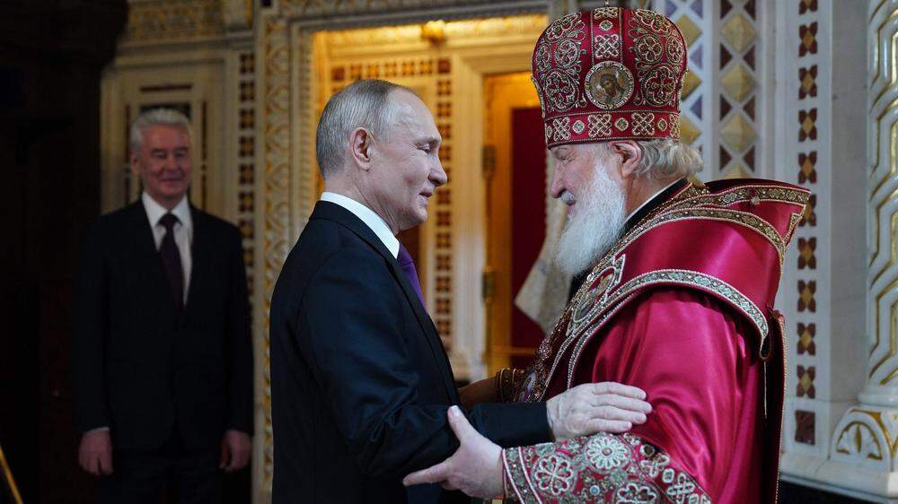 Russlands Präsident Wladimir Putin mit dem Kirchenoberhaupt Patriarch Kirill
