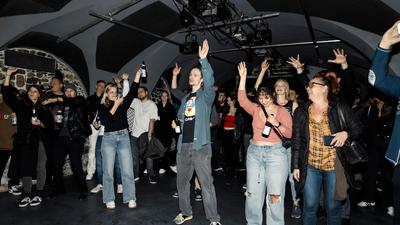 Beim Konzert und der Party danach war die Stimmung ausgelassen