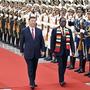 Chinas Präsident Xi Jinping empfängt den Präsidenten von Simbabwe Emmerson Mnangagwa in Peking