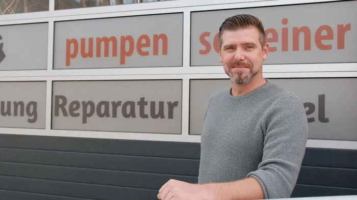 Hans Peter Schreiner ist gelernter Betriebsschlosser und seit 2016 mit einem auf Pumpen spezialisierten Betrieb selbstständig