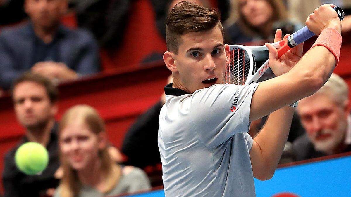 Dominic Thiem geht als Nummer eins in das ATP-Turnier in Wien