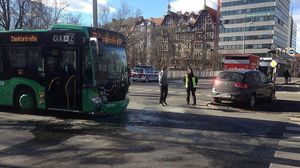 Im Februar 2016 krachte es auf der Radetzkybrücke