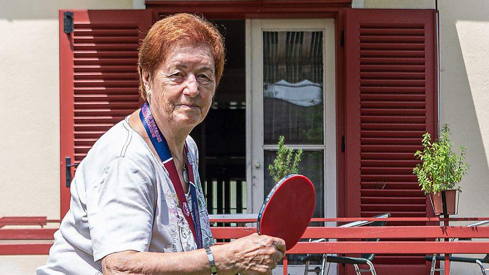Helene Schwarz (83) ist die wahre Tischtennis-Kaiserin der Ragnitz.