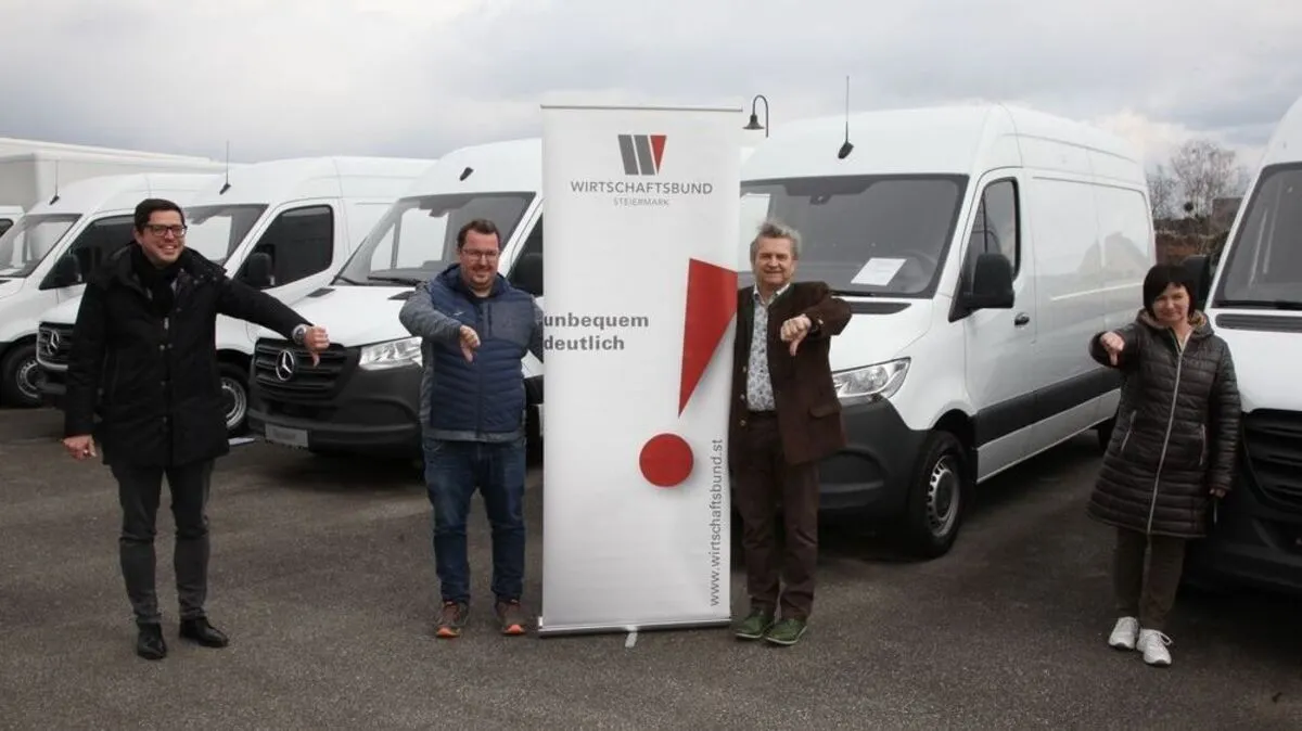 Florian Ferl, Christian Sommerbauer, Herbert Spitzer und Elisabeth Kröpfl starteten eine Petition gegen die NoVA