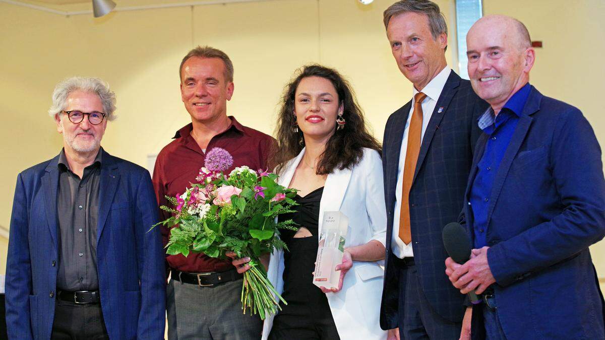 Helmut Traxler-Turner, Werner Radzik, Eva Moreno, Fritz Kratzer und Helmut Pekler (von links)