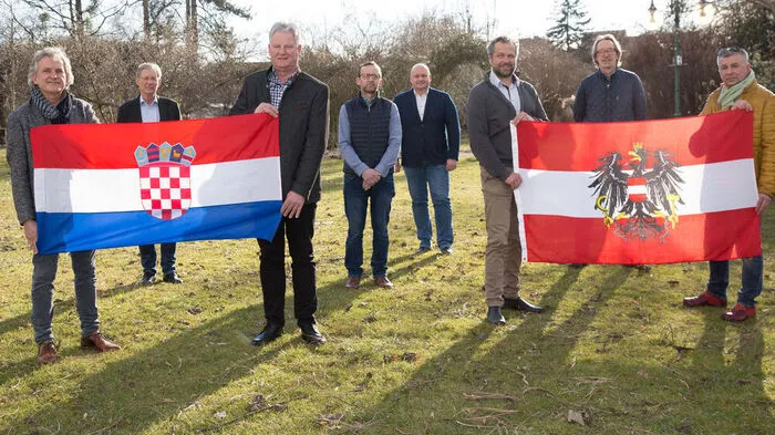 Bürgermeister der GU-Süd-Gemeinden und Initiatoren der Kroatien-Hilfe