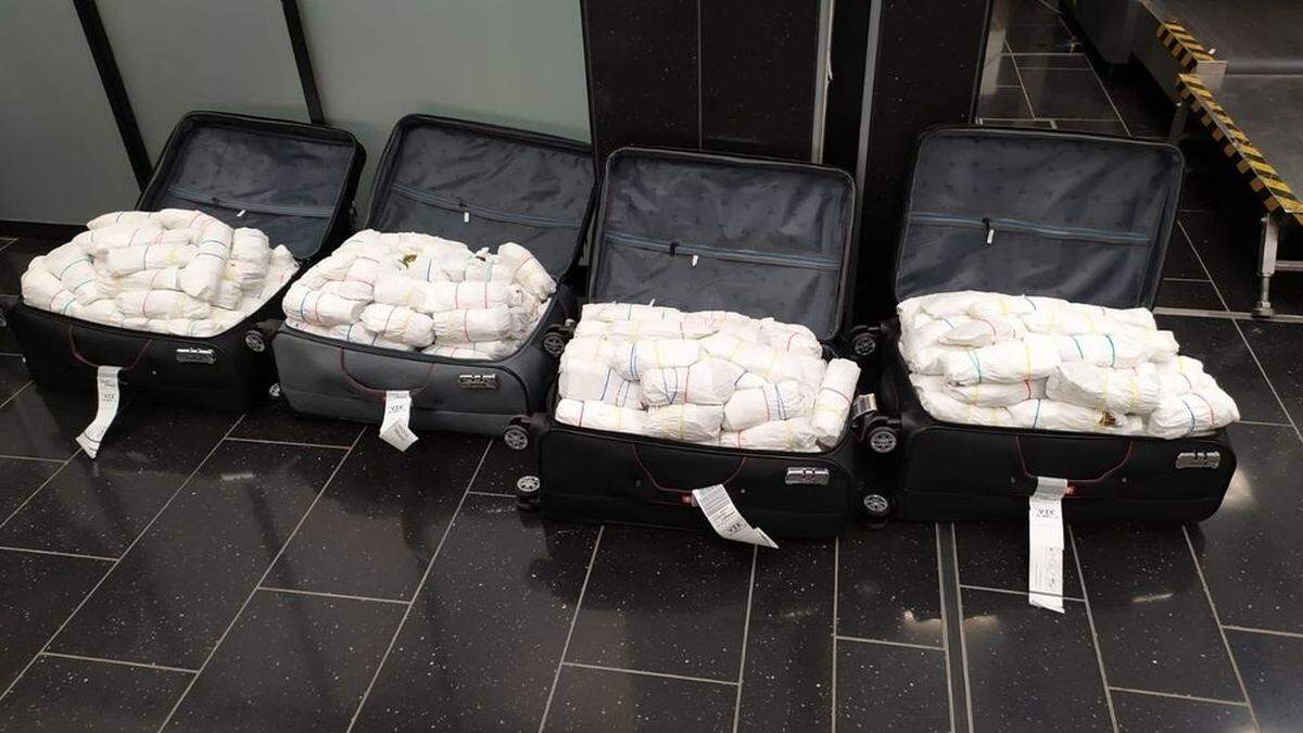 120 Kilo Kath wurden am Flughafen Wien beschlagnahmt