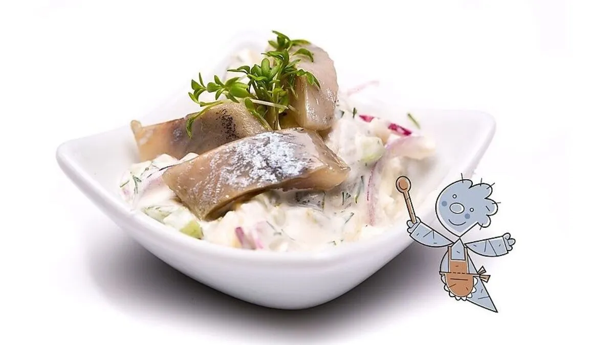 Matjes in Joghurtrahm (Symbolbild) 