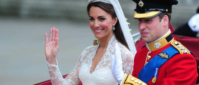 Prinz William und Kate heirateten am 29. April 2011 in der Westminster Abbey in London 