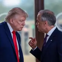 Mark Carney (rechts) hatte die Wahl in Kanada mit seinem Anti-Trump-Kurs gewonnen