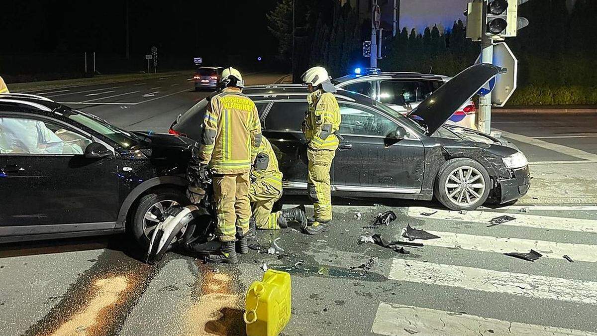 Die Berufsfeuerwehr Klagenfurt  und die FF Viktring waren im Einsatz