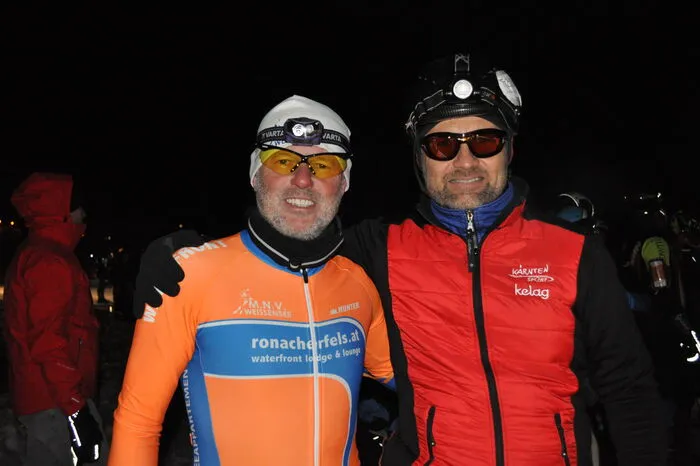 Am Start mit dabei Lokalmatador Stefan Lilg (Eislaufverein Weißensee) und Udo Rainer aus Fresach.