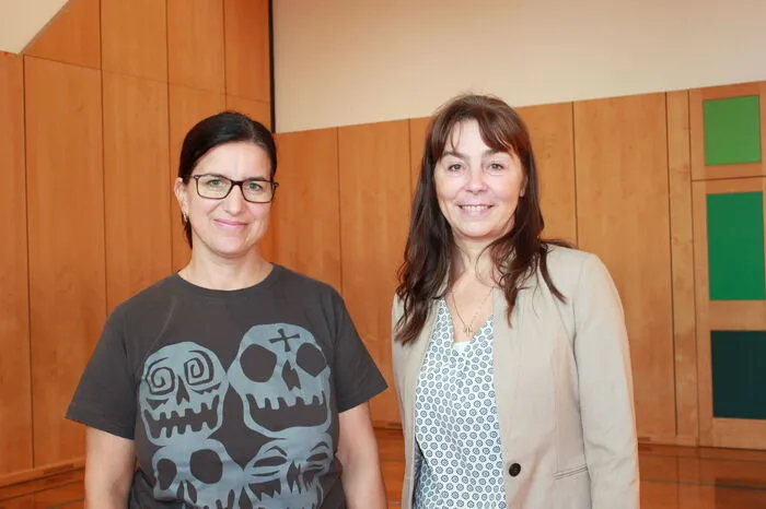 Obfrau vom "Präventionsteam Schultüte" ist Roswitha Hafen (rechts), die ausgebildete Pädagogin Cornelia Zelle (links) führte den Workshop "Zahlenland" in Söding durch.