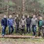 Christian Hollinger und Egon Hierzegger (Wirtschaftskammer Liezen), Förster Gregor Rinesch, Forstreferent Hannes Leinweber, Johannes Zeiler und Peter Kettner (Landwirtschaftskammer Liezen) und Forstreferent Georg Hörmann