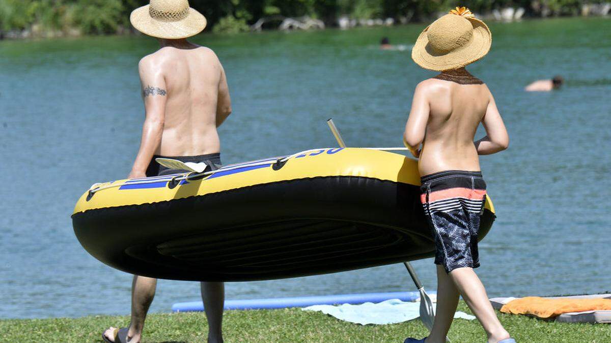 Ein Schwimmbadbesuch ist drin. Ganz heiß ist es heute aber nicht