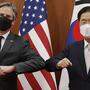 US-Außenminister Antony Blinken  und Südkoreas Außenminister Chung Eui