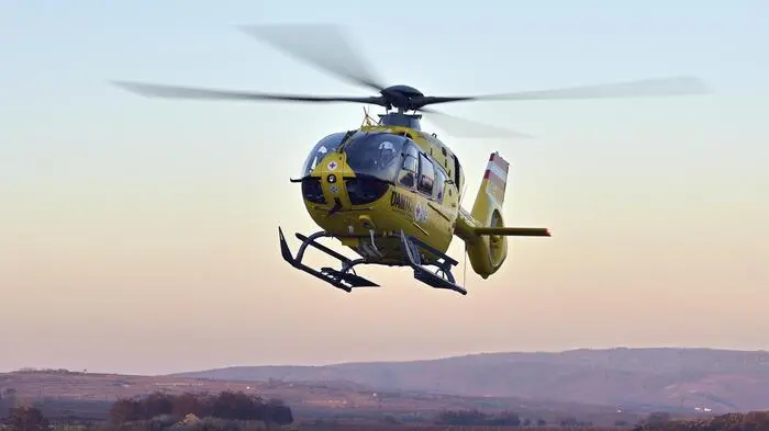 ÖAMTC-Notarzthubschrauber (Archivbild) hob zur Unfallstelle ab