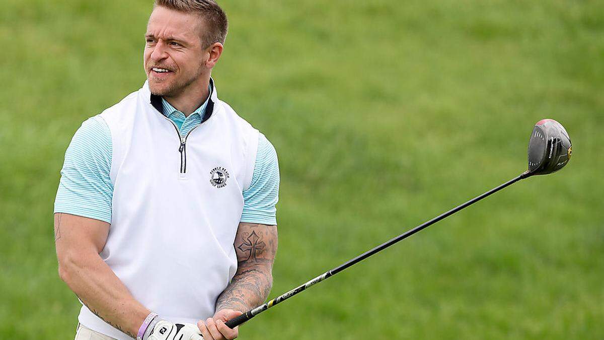 Michael Grabner schwingt im Sommer gerne den Golfschläger. Hier beim ProAm der Lyoness Open 2017 in Atzenbrugg