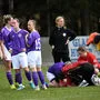 Aufregung beim Spiel von Oberglan gegen Austria Klagenfurt. Lena Kubisko kollabierte