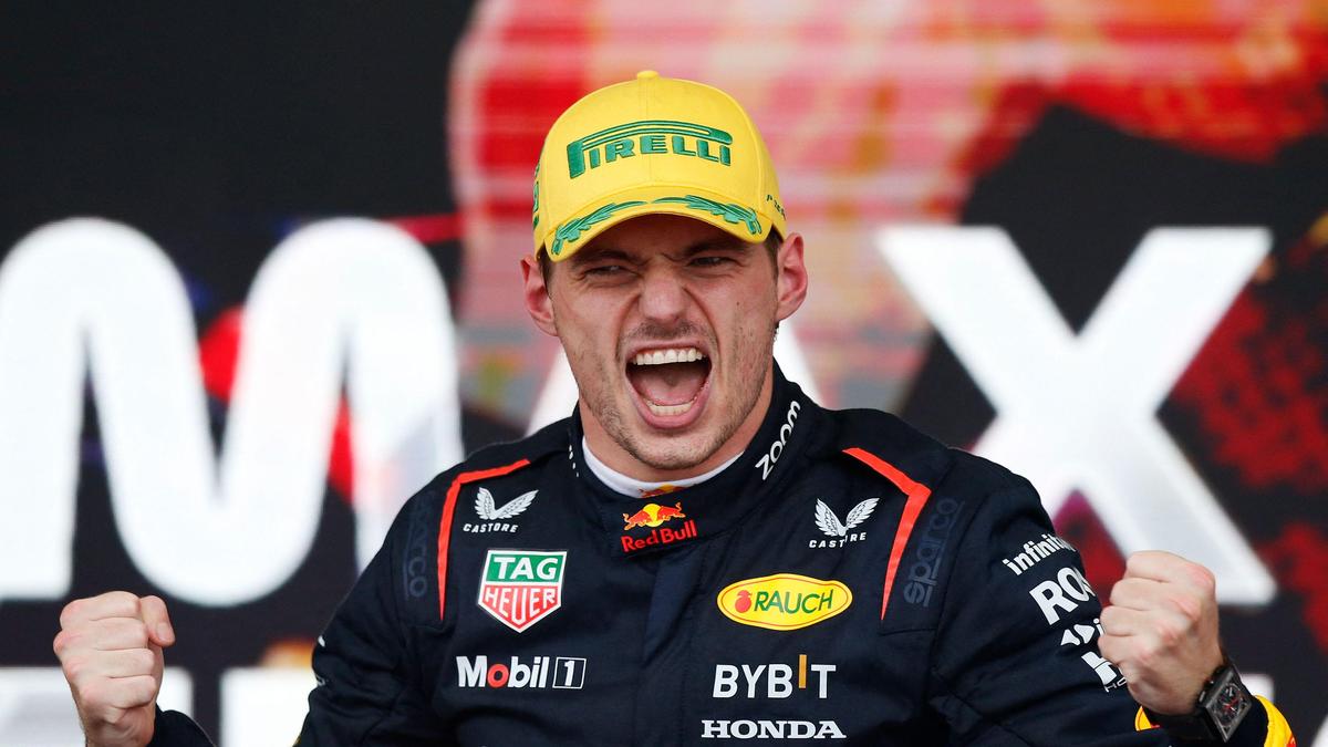 Max Verstappen jubelte