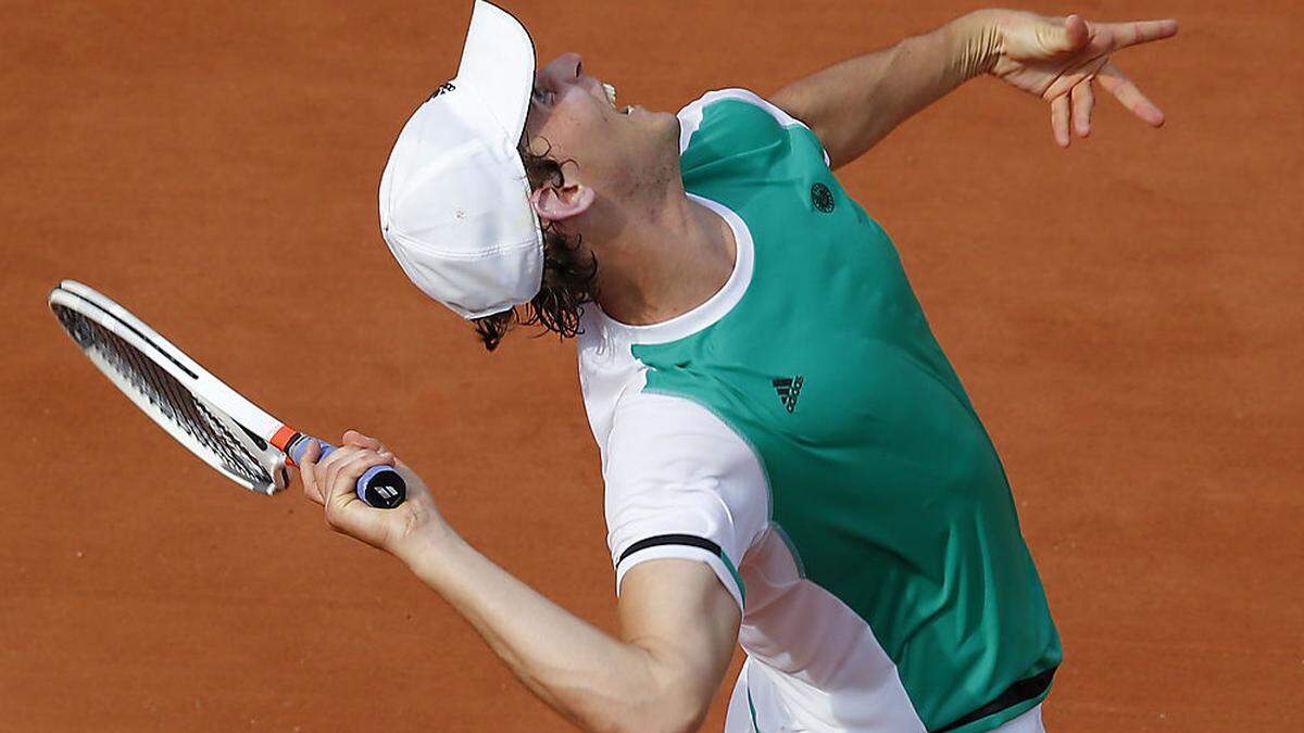 Dominic Thiem ist gleich in der ersten Partie an der Reihe 