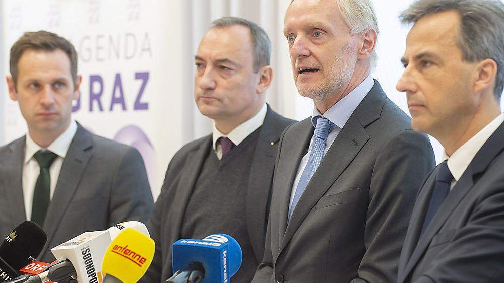Armin Sippel und die FPÖ sind auch in Fragen der Menschenrechtsstadt nicht mehr auf Nagls Koalitionslinie ...