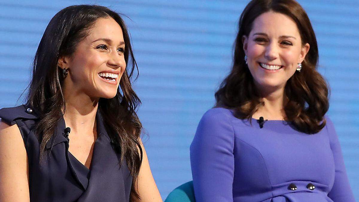 Meghan Markle (links) mit Herzogin Kate bei der Veranstaltung