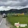 Drei Rettungshubschrauber waren am Unfallort in Leoben im Einsatz 