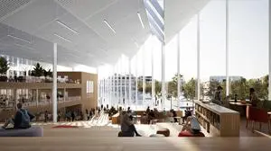 So soll der rund 8000 Quadratmeter große Neubau innen aussehen