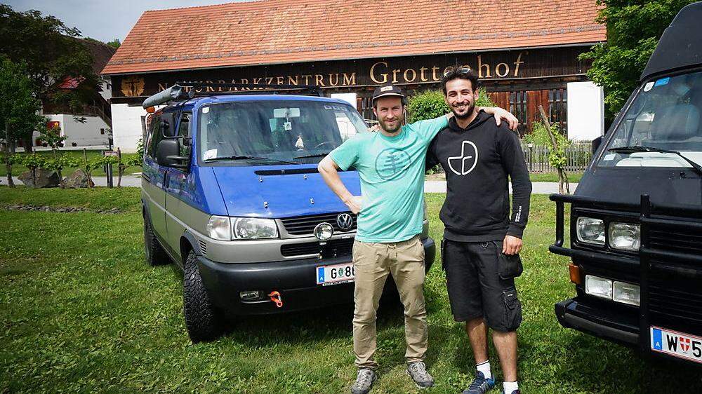 Felix Rupitsch und Ali Deliri organisieren die zweiten Van-Days am Grottenhof in Leibnitz 