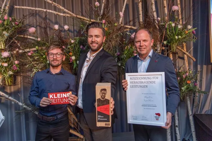 Martin Krachler (Mitte) ent-schied das Rennen in der Ost- und Südoststeiermark für sich