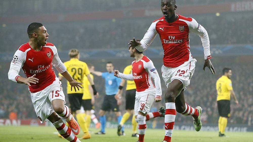 Tor nach nur 72 Sekunden: Arsenals Sanogo gegen Dortmund