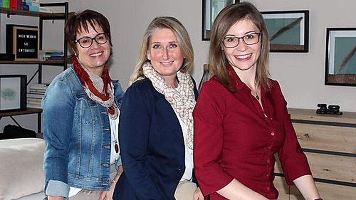 Machen gemeinsame Sache:  Ingrid Kruttner, Silke Trummer und Silvia Pabis