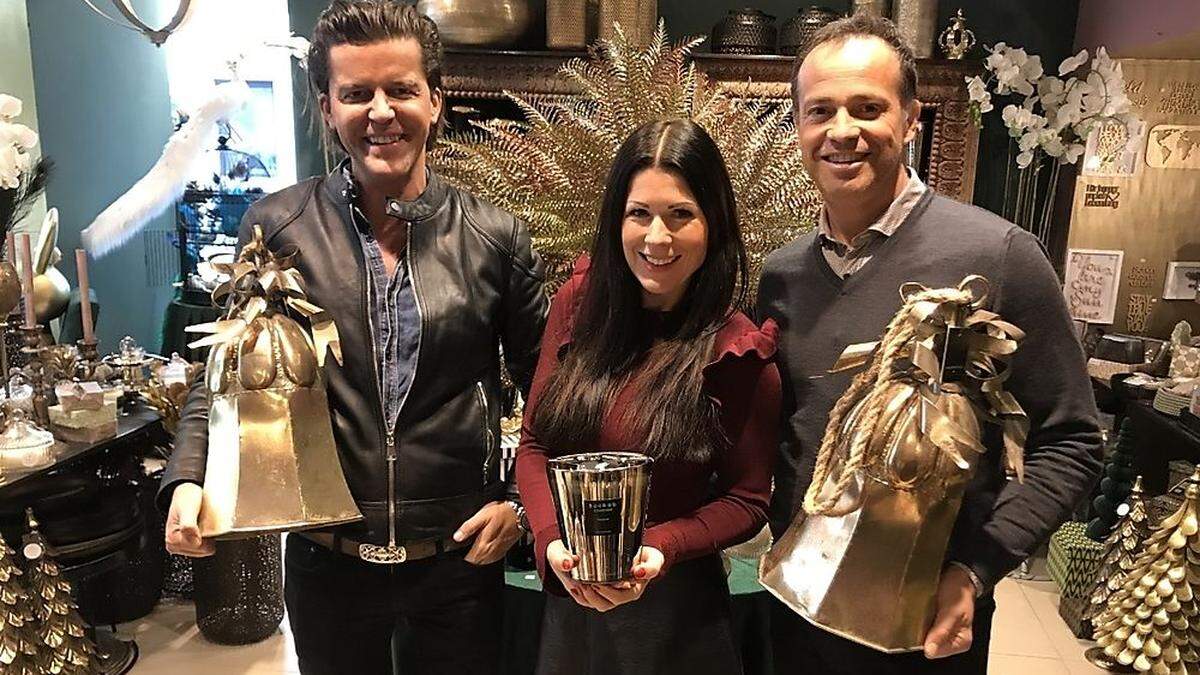 Niki Veit sowie Judith und Gerald Schwarz im neuen Store