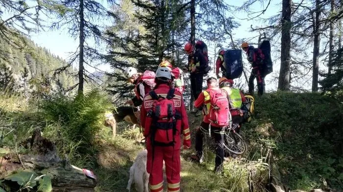 Sucheinsatz im Gelände im Bereich der Bärentaler Kotschna.