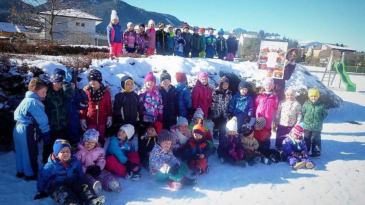 Kinder des Pfarrkindergartens Feffernitz