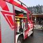 Die Feuerwehr vor dem Naturparkhotel Bauernhofer auf der Brandlucken 