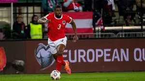 VIENNA,AUSTRIA,18.NOV.25 - FIFA World Cup 2026, European Qualifiers, group stage, OEFB international match, Austria vs Bosnia and Herzegovina. Image shows Kevin Danso (AUT).
Photo: GEPA pictures/ Philipp Brem