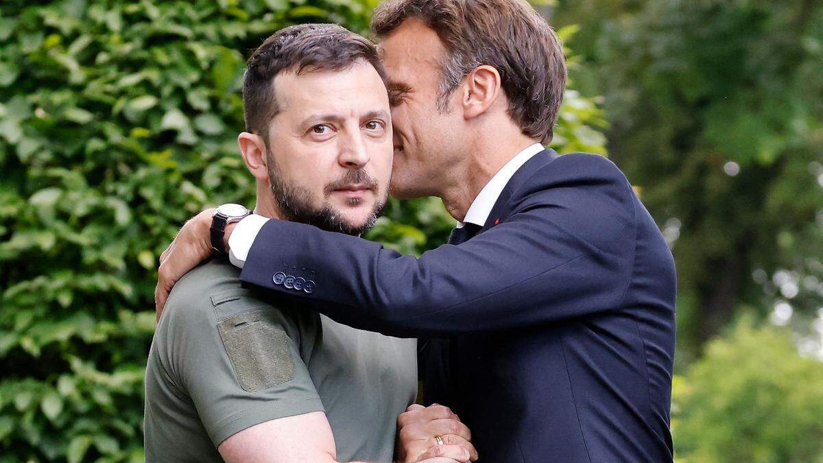 Selenskyj und Macron am 16. Juni in Kiew