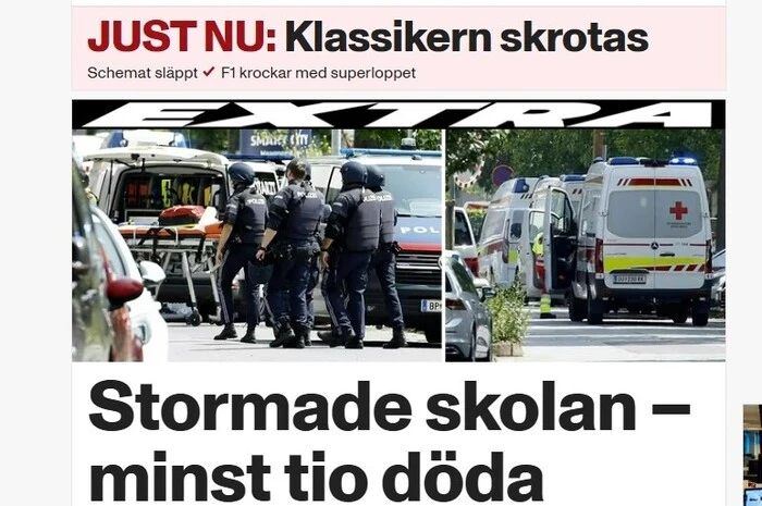 .. die schwedische Zeitung Aftonbladet...