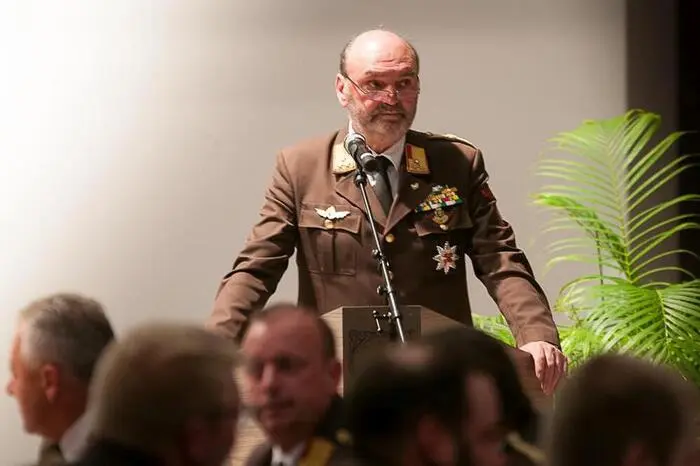 95 Feuerwehroffiziere des Bereichs Hartberg waren bei der Neuwahl im Veranstaltungszentrum Pinggau anwesend.