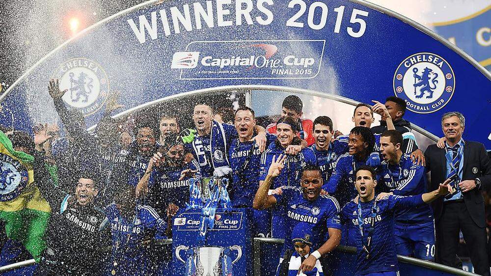 Chelsea jubelt über den Liga-Cup-Gewinn