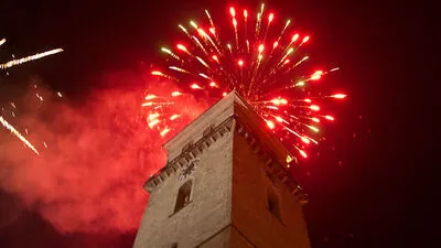Der Stadtturm in Judenburg wird den Jahreswechsel ohne künstliche Sterne erleben