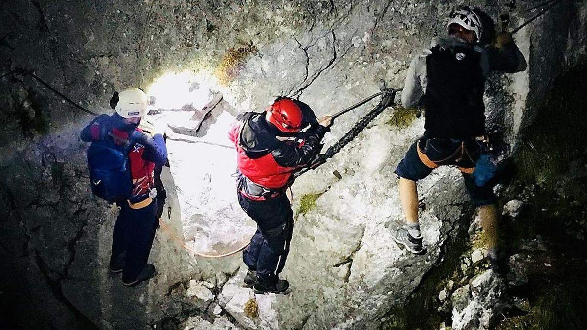 Nächtlicher Einsatz für die Bergrettung