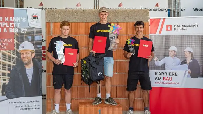 Samuel Striedinger, Thomas Kanzian und Marcel Mayer