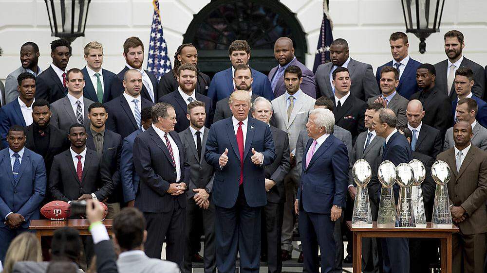 Die New England Patriots waren bei Donald Trump zu Gast