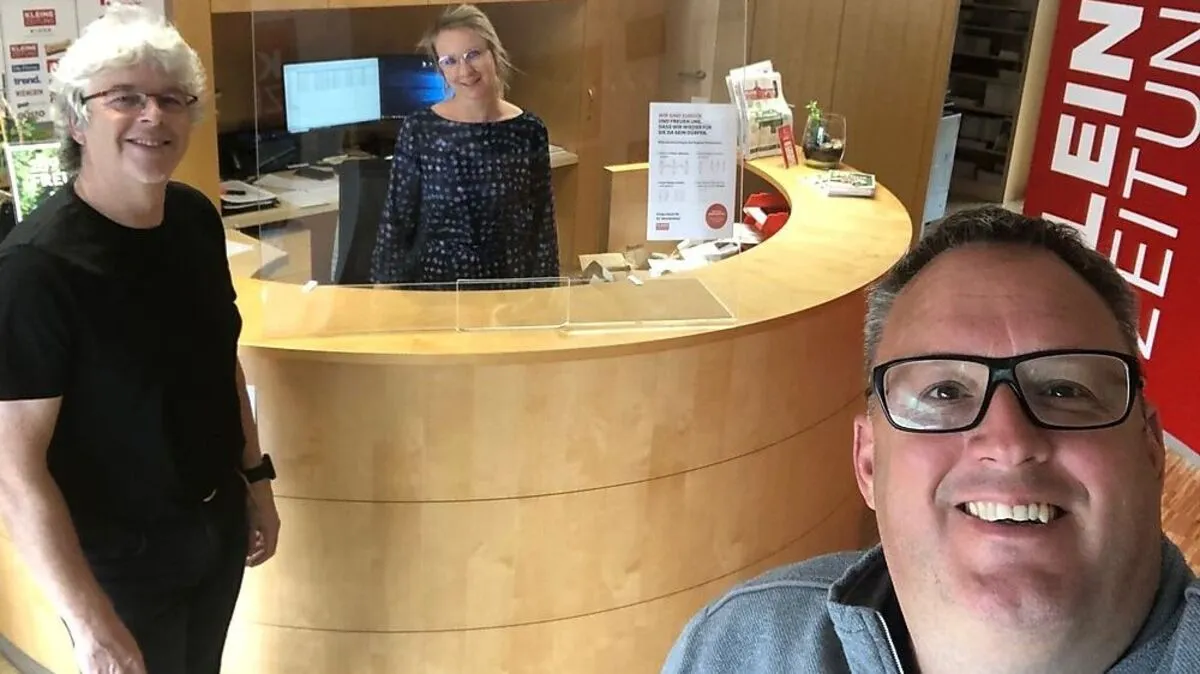 Zurück im Büro. Nach zwei Monaten im Homeoffice gab es ein Wiedersehen mit den Kolleginnen und Kollegen.