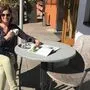 Lisa Niederl-van Asten betreibt auch Kaffeehäuser in Passail und Weiz; derzeit darf nur sie im eigenen Sitzgarten sitzen