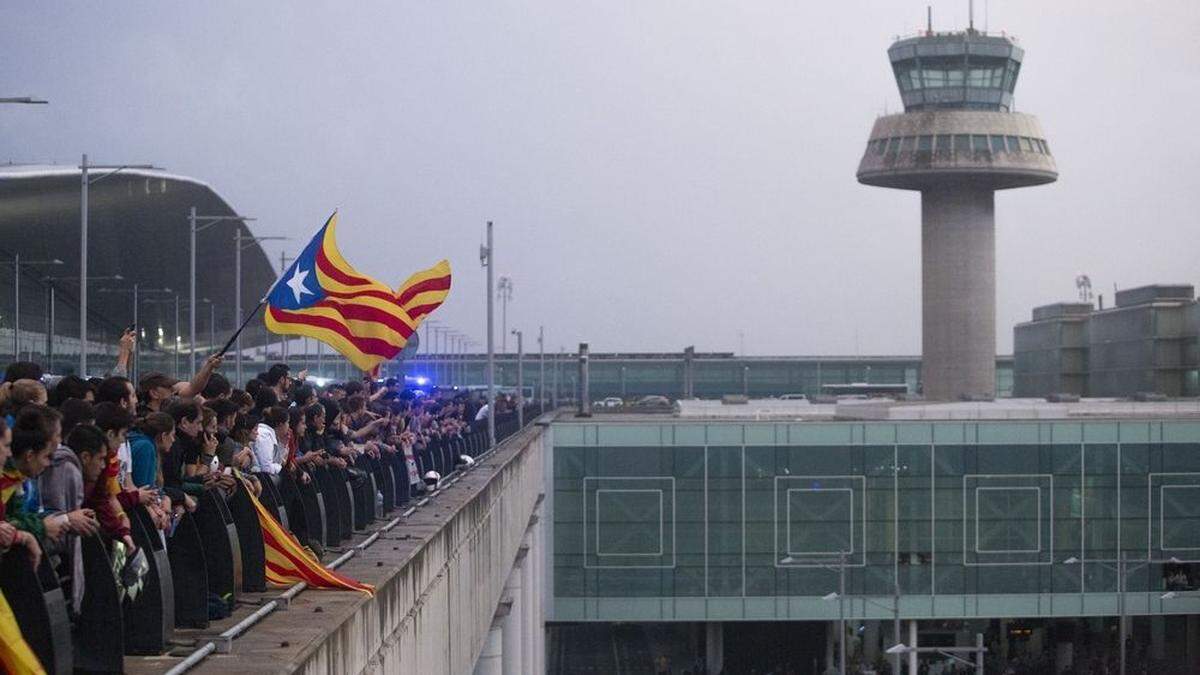 Vor wenigen Tagen war der Flughafen in Barcelona besetzt worden