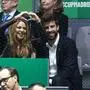 Shakira mit Lebenspartner Gerard Pique beim Davis Cup Finale 2019 Spanien gegen Kanada im Sportkomplex Caja Magica. Madr